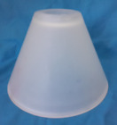 Vintage Frosted Glass Lamp Shade Small 3.5" Some Marks Replacement