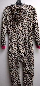 TIGER HOODIE PAJAMA XL 14 / 16 Komar KIDS Fleece JUMPSUIT Juniors - Picture 1 of 9