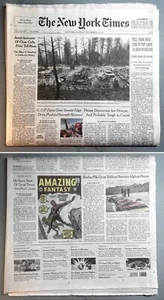 THE NEW YORK TIMES - STAN LEE DEATH (NOVEMBER 13, 2018) OUTSTANDING CONDITION * - Picture 1 of 1
