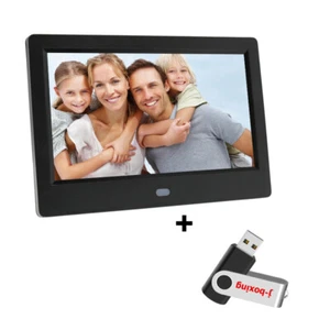 7'' Digital Picture Frame with 1080P Video, Music, Photo, Auto Rotate Slide Show - Picture 1 of 14