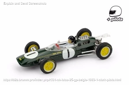 Lotus 1963 Clark J 1/43 Brumm - Photo 1/1