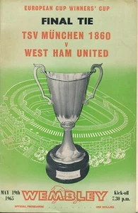 CUP WINNERS CUP FINAL 1965 West Ham v 1860 TSV Munich + newspaper match reports - Picture 1 of 1