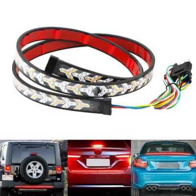 59" for Ford Truck Tailgate LED Light Bar Brake Reverse Turn Signal Tail Strip Foto 1 de 4