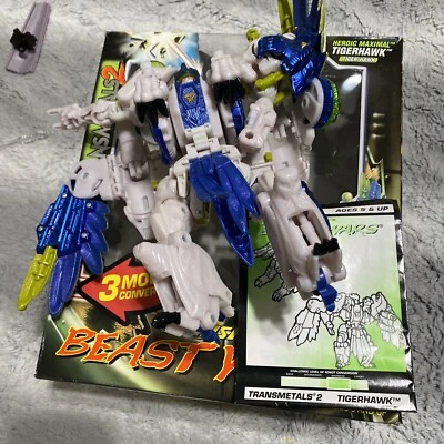 Transformers Transmetals 2: Beast Wars - Tigerhawk 3 Mode Conversion Action... - Image 1 of 4