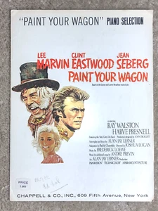 Paint Your Wagon PIANO SHEET MUSIC (1952) Clint Eastwood Jean Seberg Lee Marvin - Picture 1 of 4