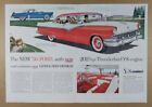 1956 Ford Fairlane Victoria & Thunderbird vintage print Ad