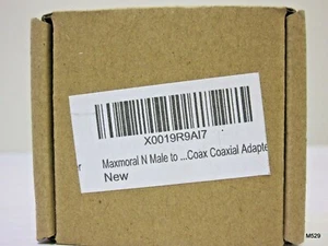 Lot of 5 Maxmoral N Male to SMA Female Connector RF Coax Coaxial Adapter - Picture 1 of 4