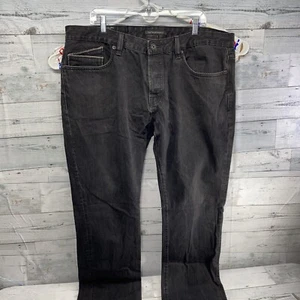 Cult Of Individuality Rebel Straight Mens Black Denim Jeans Size 40x33 - Picture 1 of 14