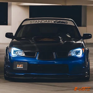LED 3D Stripe DRL Projector Head Lights for Subaru Impreza GD 05-07 Halogen type - Picture 1 of 7