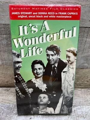 Frank Capra's It's a Wonderful Life VHS Original 1946 Black & White New Sealed - Image 1 of 4