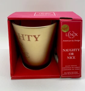 Lexon Naughty Or Nice Holiday Glas 4" Neu im Karton - Bild 1 von 7