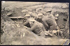 WW1 French Machine Gun Fighting from Trench Vintage Postcard