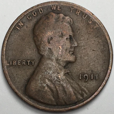 1911 United States Lincoln Wheat Cent Penny - (G/VG) KM#132 - WC11PG Cover
