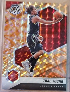 Trae Young 2020-21 Mosaic Basketball Reactive Orange Prizm Refractor Hawks - Picture 1 of 3