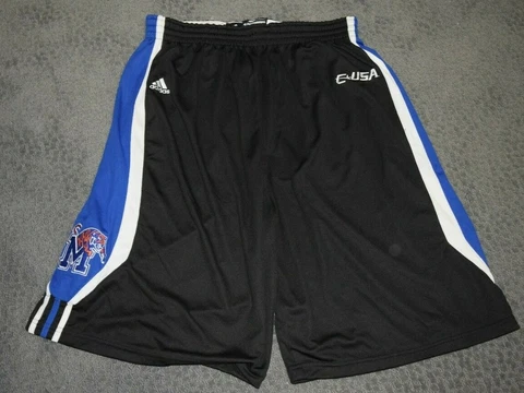 Adidas Memphis Tigers Basketball Game shorts RARE Authentic Conf USA Sz 50 Cover