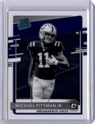 2020 Donruss Optic Michael Pittman B&W Variation Rated Rookie RC SP #322 - Image 1 of 2