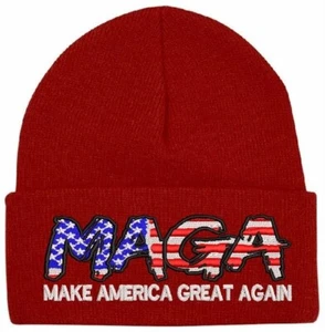 Sombrero de Invierno Trump Make America Great Again "Versión Guión" Sombrero Puño Rojo Invierno - Imagen 1 de 9