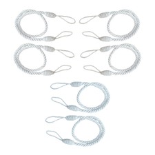 6 PCS 3Color Curtain Tiebacks Satin Rope Living Room Bedroom