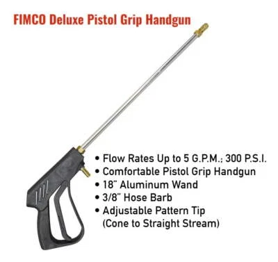 Pulverizador de pistola de 18 pulgadas 3/8 pulgadas 300 PSI con pulverizadores ATV pulverizadores puntuales Foto 1 de 4