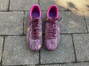 NIKE Zoom Vapor 15 Academy Km Dark Beetroot Mtlc Vivid Gold Football Boot UK 7 - Picture 1 of 8