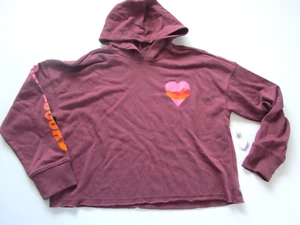 Kids Girls 14-16 Sweatshirt/Hoodie Choose Love Crop Bottom LongSleeve Old Navy - Picture 1 of 10