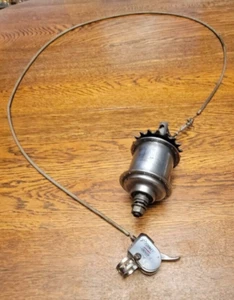 Vintage 1970 Sturmey Archer 3-Speed Hub & Shifter From Hercules Bike 40 Hole - Picture 1 of 14