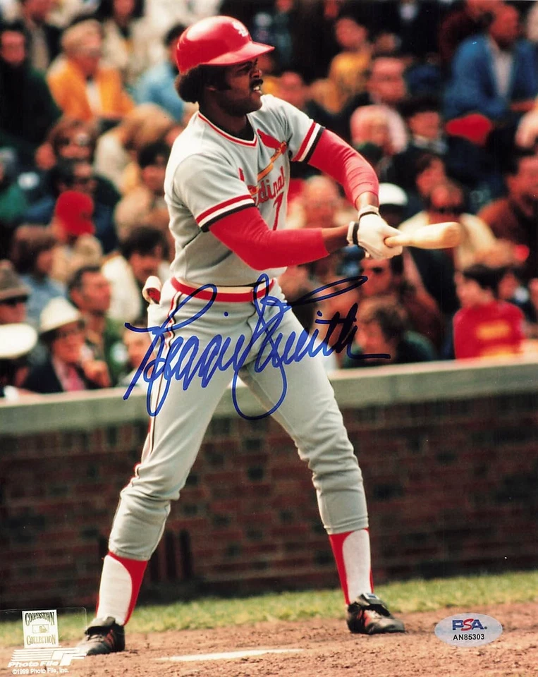 雷吉·史密斯红雀队签名 8 x 10 照片亲笔签名 PSA/DNA AN85303 — 第 1/1 张图片