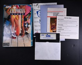 California Games EPYX Apple II 2 Floppy Disk 5.25 DOS NES