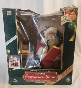 Holiday Creations Animated Storyteller SANTA Kassettenspieler Tiffay Lampe 1999 - Bild 1 von 11