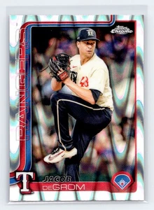 Jacob deGrom 2025 Topps Chrome #214 Raywave Refractor - Picture 1 of 2