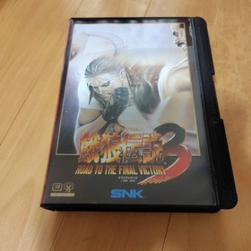 Fatal Fury 3 NeoGeo AES Game Cartridge With Box Manual Working