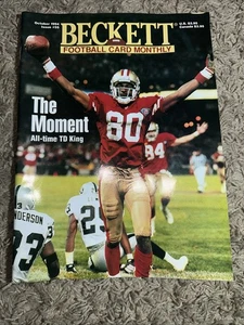 Beckett Football Card Magazine October 1994 ISSUE #55 Jerry Rice San Francisco - Picture 1 of 6