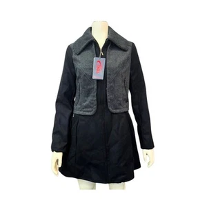 Yoki Womens Trench Coats BLACK - Black Trench Coat - Women, Size Large - Picture 1 of 2