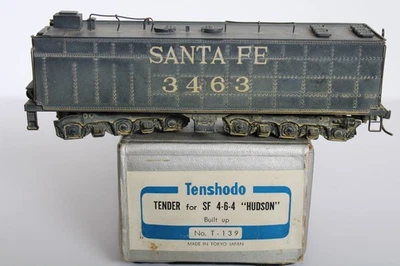 Vintage Tenshodo Brass 3463 Santa Fe Tender Car w/ Box, T-139 - Image 1 of 4