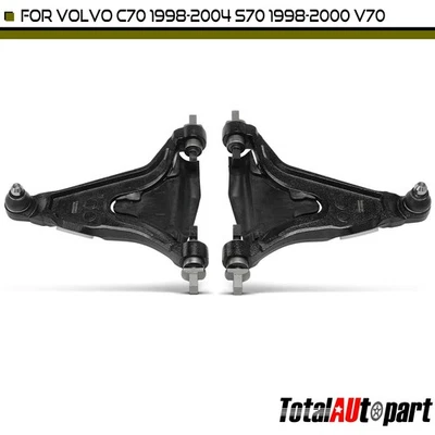 2x Braço de controle e conjunto de junta esférica para Volvo C70 98-04 S70 V70 dianteiro inferior - Imagem 1 de 4