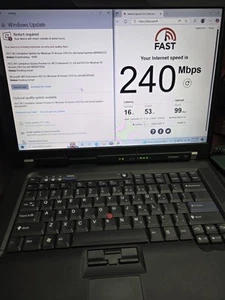 Lenovo ThinkPad R61 Laptop 15.4" Windows 10 Home 64-bit 256GB SSD 4GB RAM NVIDIA - Picture 1 of 6