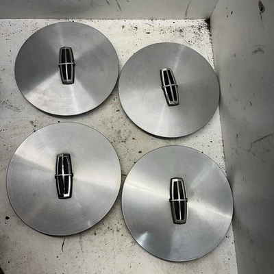 Tapacubos centrales mecanizados Lincoln Continental 1988-1989 - Juego 4 - E80C-1A096-aa - OEM Foto 1 de 4