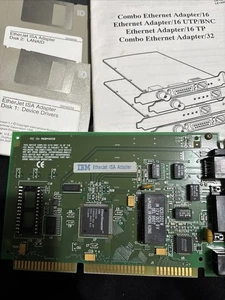 04H6549 IBM EtherJet 10Base-2/10Base-5/10Base-T 10Mbps RJ-45 BNC DB-15 - Picture 1 of 6