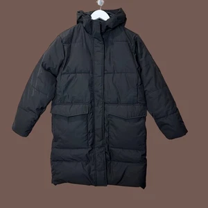 New Everlane The ReNew Long Puffer Coat Black Hooded Oversized Women's XS NWOT - Picture 1 of 17