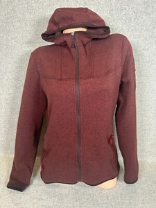Arc’teryx Covert Felpa con Cappuccio Borgogna Pile Giacca Grande Donna Zip Manica Lunga - Foto 1 di 16