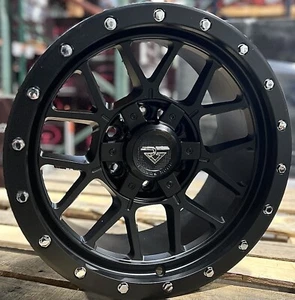 20 x10” Matte Black Rock Forged FF15 Wheels fits 2019 2024 RAM 1500 6x5.5 -19 - Picture 1 of 4