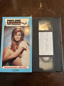 Shoot Loud, Louder... I Don't Understand VHS - Rare Cult Raquel Welch - Tested! - Picture 1 of 2