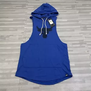 Under Armour Project Rock BSR Brahma Bull Hoodie SL Shirt Herren S 1376939 blau $ 50 - Bild 1 von 7