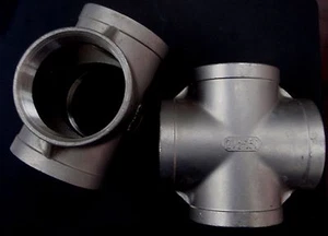 STAINLESS STEEL 4 WAY 2 1/2" BSPP PIPE CROSS UNION PIPE 4W-250-BSP - Picture 1 of 1