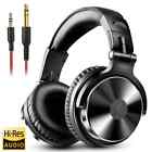 Headphone Over Ear Microphone Detachable Cable Monitor Music Phone Pc Headset