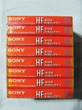 NEW 8 Pack  Sony  HF High Fidelity Audio Cassette Tapes- 90 min. SEALED