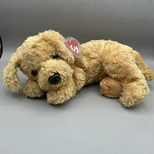 TY Clásico Peluche SKIPPY The Golden Retriever Perro Animal de Peluche Amarillo con ETIQUETA - Imagen 1 de 13