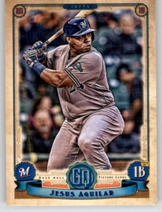 2019 Gypsy Queen Jesus Aguilar MLB Base Card PWE Brewers #2 - Picture 1 of 2
