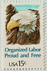 ORGANIZED LABOR- PROUD AND FREE - SINGLE COMMEMORATIVE STAMP - 1980 USPS MNH - Picture 1 of 1