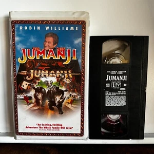 Jumanji 1995 VHS Tape TriStar Pictures Robin Williams, Kirsten Dunst Adventure - Picture 1 of 2